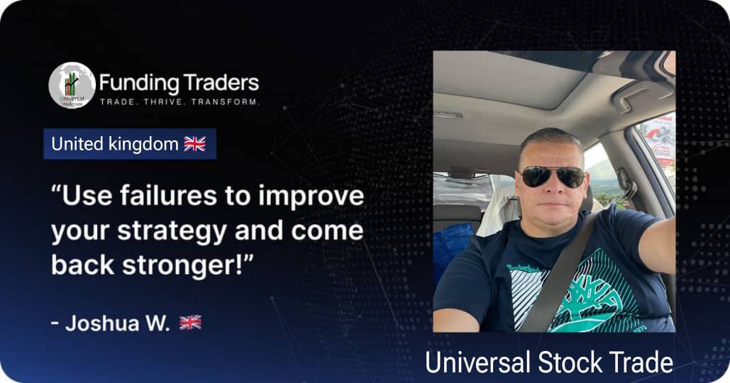 Funded Trader Interview Banner - Joshua UK